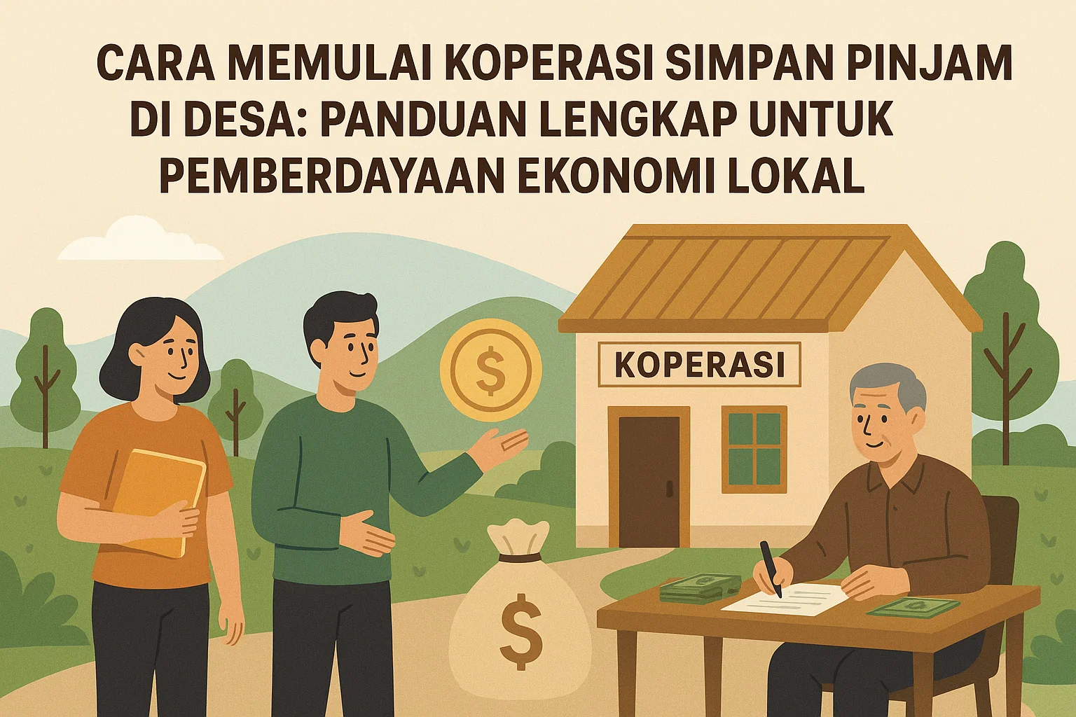 Ilustrasi koperasi simpan pinjam